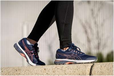 КРОССОВКИ ДЛЯ БЕГА ЖЕНСКИЕ ASICS GEL SUPERION 5 СИНЕ-РОЗОВЫЕ ASICS - купить в интернет-магазине