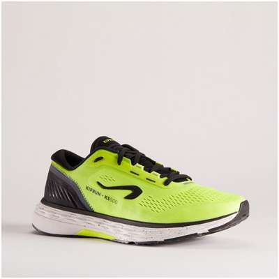 КРОССОВКИ ДЛЯ БЕГА МУЖСКИЕ KS500 ЗЕЛЕНО-ЧЕРНЫЕ KIPRUN - купить в интернет-магазине