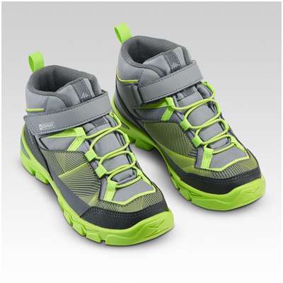 Ботинки водонепроницаемые для походов детские разм. 28–34 MH120 MID с липучкой QUECHUA - купить в интернет-магазине