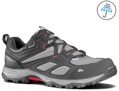Кроссовки водонепроницаемые для горных походов мужские серые MH100 QUECHUA - купить в интернет-магазине