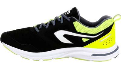 КРОССОВКИ ДЛЯ БЕГА МУЖСКИЕ RUN ACTIVE ЧЕРНО-ЗЕЛЕНЫЕ KALENJI - купить в интернет-магазине