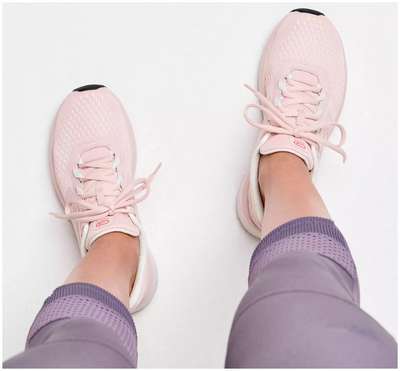 КРОССОВКИ ДЛЯ БЕГА ЖЕНСКИЕ RUN SUPPORT БЛЕДНО-РОЗОВЫЕ KALENJI - купить в интернет-магазине