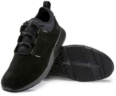 Кроссовки кожаные для ходьбы женские Actiwalk Comfort Leather черные NEWFEEL - купить в интернет-магазине