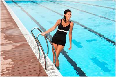 Купальник женский утягивающий сплошной с юбкой NABAIJI - купить в интернет-магазине