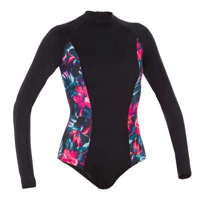 Купальник слитный с длинными рукавами и застежкой-молнией сзади Dani Foamy OLAIAN - купить в интернет-магазине