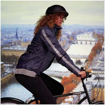 КУРТКА ДЛЯ ВЕЛОСПОРТА ТЕПЛАЯ ВОДОНЕПРОНИЦАЕМАЯ ЖЕНСКАЯ 540 BTWIN - купить в интернет-магазине