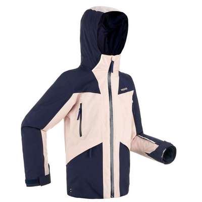 КУРТКА ЛЫЖНАЯ ДЕТСКАЯ ТЕМНО-СИНЕ-РОЗОВАЯ 900 WEDZE - купить в интернет-магазине