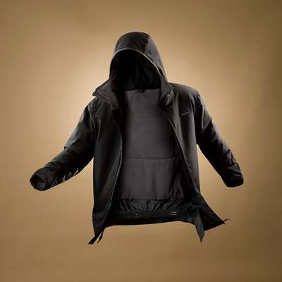 КУРТКА ЛЫЖНАЯ ЗИМНЯЯ МУЖСКАЯ ЧЕРНАЯ 100 WEDZE - купить в интернет-магазине