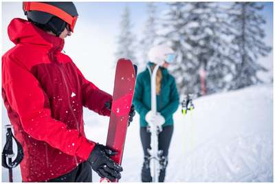 КУРТКА ЛЫЖНАЯ ДЛЯ ТРАССОВОГО КАТАНИЯ МУЖСКАЯ КРАСНАЯ 500 WEDZE - купить в интернет-магазине