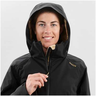 КУРТКА ЛЫЖНАЯ ДЛЯ ТРАССОВОГО КАТАНИЯ ЖЕНСКАЯ ЧЕРНАЯ 980 WEDZE - купить в интернет-магазине