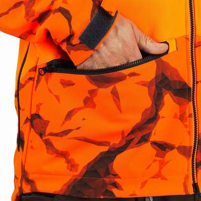 КУРТКА ДЛЯ ЗАГОННОЙ ОХОТЫ ИЗ МАТЕРИАЛА СОФТШЕЛЛ 500  SOLOGNAC - купить в интернет-магазине