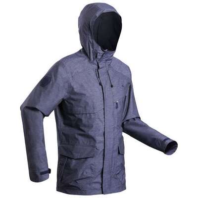 
				Куртка водонепроницаемая для походов на природе мужская NH550 Imper QUECHUA - купить в интернет-магазине 
			