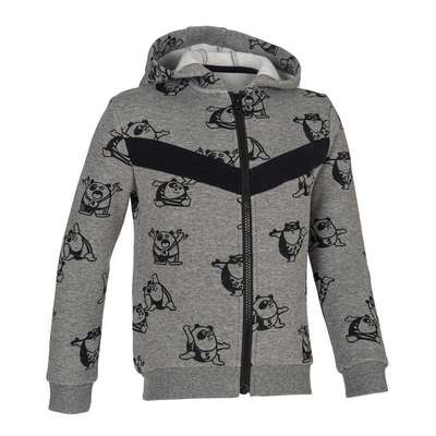 Куртка утепленная гимнастическая детская серая 120 CN AOP DOMYOS - купить в интернет-магазине