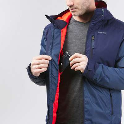 Куртка зимняя водонепроницаемая походная мужская SH100 WARM -5°C QUECHUA - купить в интернет-магазине