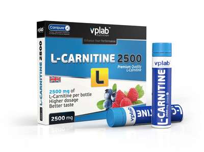 L-Carnitine 2500 / 7 ампул x 25мл /лесная ягода VPLAB - купить в интернет-магазине