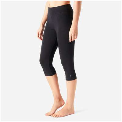 Легинсы укороченные хлопковые Fit+ женские черные NYAMBA - купить в интернет-магазине