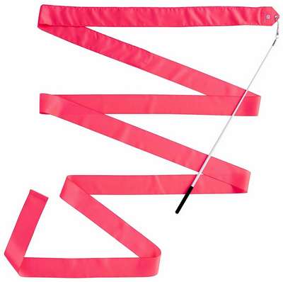 Лента для художественной гимнастики 4 метра коралловая DOMYOS - купить в интернет-магазине