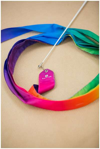 Лента для художественной гимнастики 6 м разноцветная DOMYOS - купить в интернет-магазине