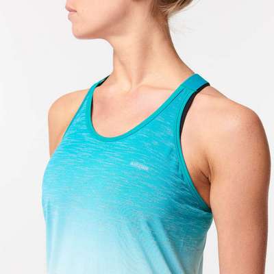 МАЙКА ДЛЯ БЕГА KIPRUN CARE ЖЕНСКАЯ МЯТНО-БЕЛАЯ KIPRUN - купить в интернет-магазине