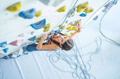 МАЙКА ДЛЯ СКАЛОЛАЗАНИЯ ЭЛАСТИЧНАЯ ДЛЯ ДЕВОЧЕК VERTIKA, ОРАНЖЕВО-СИНЯЯ SIMOND - купить в интернет-магазине