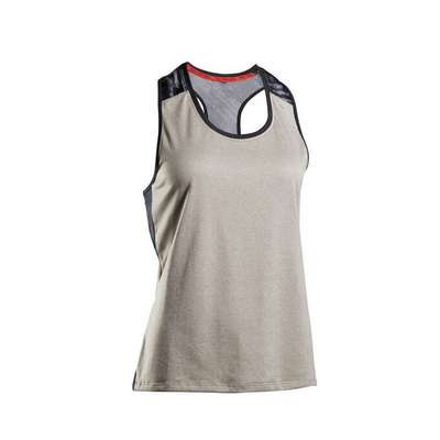 МАЙКА ЖЕНСКАЯ 500 БЕЖЕВАЯ ДЛЯ ТРЕНИРОВОК OUTSHOCK - купить в интернет-магазине