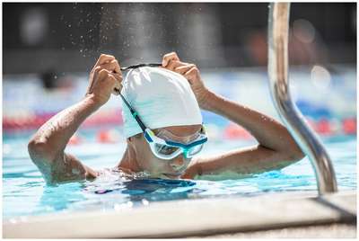 МАСКА ДЛЯ ПЛАВАНИЯ С ПРОЗРАЧНЫМИ ЛИНЗАМИ БЕЛО-ЗЕЛЕНАЯ 500 ACTIVE РАЗМЕР S NABAIJI - купить в интернет-магазине