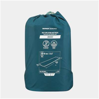 МАТРАС ОДНОМЕСТНЫЙ САМОНАДУВАЮЩИЙСЯ ДЛЯ КЕМПИНГА – BASIC F400 60 CM QUECHUA - купить в интернет-магазине