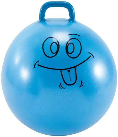 Мяч-попрыгун гимнастический детский синий 60 см Resist DOMYOS - купить в интернет-магазине