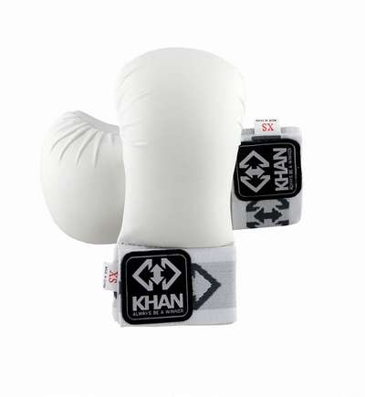 МИТЕНКИ ДЛЯ КАРАТЭ ШОТОКАН БЕЛЫЕ KHAN - купить в интернет-магазине