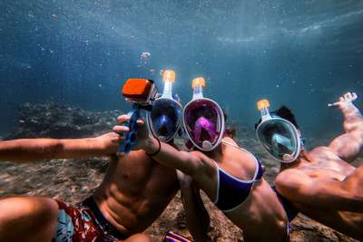 НАБОР 100  ДЛЯ СНОРКЕЛИНГА TRIBORD - ПП_Сноркелинг Дайвинг, Cерфинг, Пляж -...