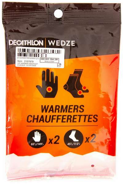 Набор грелок для рук x 2 и для ног x 2  WEDZE - купить в интернет-магазине