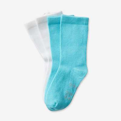 Набор из 5 пар базовых высоких носков для детей розовых с рисунками DOMYOS - купить в интернет-магазине