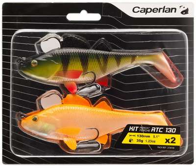 НАБОР МЯГКИХ СВИМБЕЙТОВ ДЛЯ ЛОВЛИ ЩУКИ PERCH RTC 130 CAPERLAN - купить в интернет-магазине