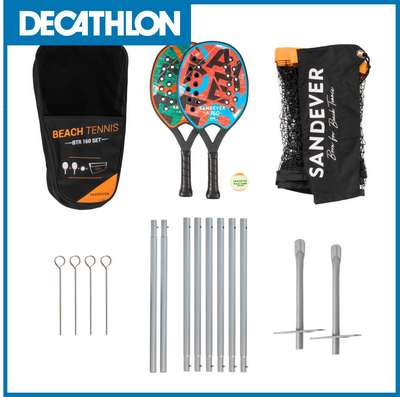 Набор paкеток для игры в пляжный теннис + сетка SET BTR 160 + СЕТКА SANDEVER - купить в интернет-магазине
