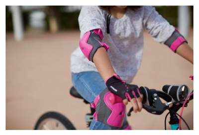 ДЕТСКИЙ НАБОР ЗАЩИТЫ ДЛЯ КАТАНИЯ НА ВЕЛОСИПЕДЕ XS  BTWIN - купить в интернет-магазине