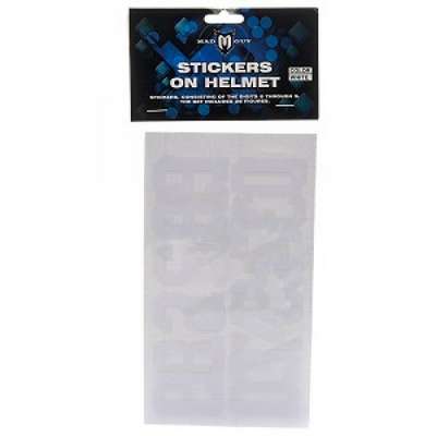 Наклейки белые на шлем MAD GUY - купить в интернет-магазине