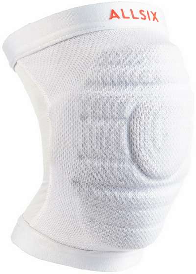 Наколенники волейбольные VKP900 белые ALLSIX - купить в интернет-магазине