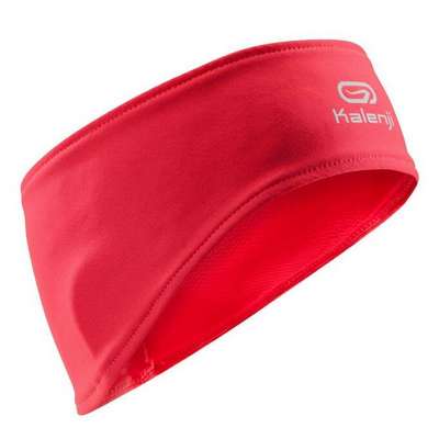 НАЛОБНАЯ ПОВЯЗКА ДЛЯ БЕГА ТЕПЛАЯ RUN WARM+ БОРДОВАЯ KALENJI - купить в интернет-магазине