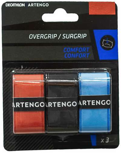 ДОПОЛНИТЕЛЬНАЯ НАМОТКА ДЛЯ ТЕННИСНОЙ РАКЕТКИ COMFORT SOFT КОМПЛЕКТ ИЗ 3 ШТ. ARTENGO - купить в интернет-магазине