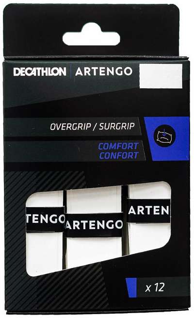 ДОПОЛНИТЕЛЬНАЯ НАМОТКА ДЛЯ ТЕННИСНОЙ РАКЕТКИ СOMFORT КОМПЛЕКТ ИЗ 12 ШТ. ARTENGO - купить в интернет-магазине