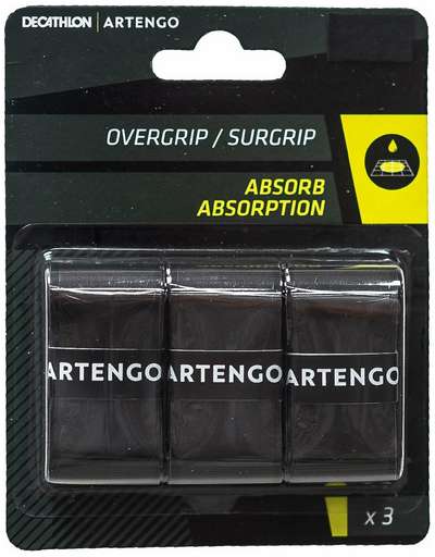НАМОТКА ДЛЯ ТЕННИСНОЙ РАКЕТКИ ВПИТЫВАЮЩАЯ х3 ARTENGO - купить в интернет-магазине