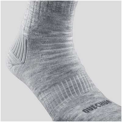 Носки походные теплые с выс. голенищем д/взрослых 2 пары черные SH100 warm high QUECHUA - купить в интернет-магазине