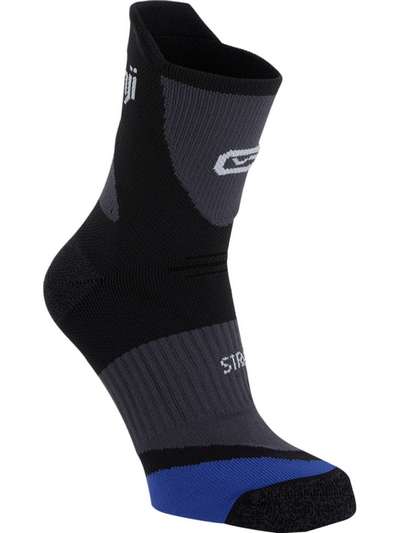 НОСКИ УПЛОТНЕННЫЕ ВЫСОКИЕ ДЛЯ БЕГА RUN900 STRAP СЕРО-СИНИЕ KIPRUN - купить в интернет-магазине